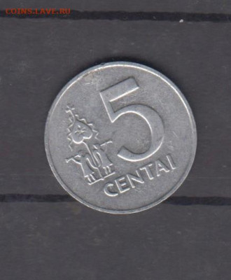 Литва 1991 5 центов до 10 01 - 51а