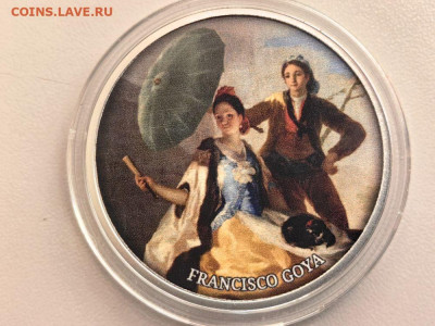 500фр 2017 Камерун Франсиско де Гойя. Зонтик,Ag999, до 13.01 - Ю Камерун Зонтик-1