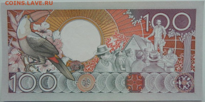 Суринам 100 гульденов 1986 г. С рубля! до 13.01.25 - DSCN3976.JPG