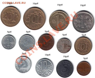 Недорогие иностранные монеты (распродажа лишнего материала). - Распродажа Финляндия,Австрия-1