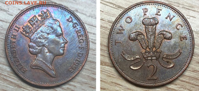 Великобритания 2 пенса AU 1993 до 12.01.25 - 93