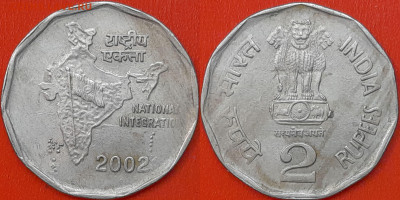 Индия, 2 рупии, 2002 (мм-718) – до 22:00, 15.01.25 - 718