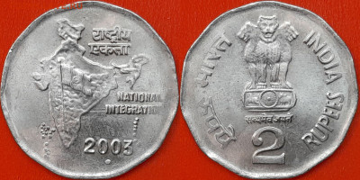 Индия, 2 рупии, 2003 (мм-719) – до 22:00, 15.01.25 - 719