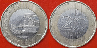 Венгрия, 200 форинтов, 2009 (мм-806) – до 22:00, 16.01.25 - 806