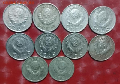 СССР 15коп 10монет, 1949 и ещё 9шт 11.01.25 - СССР 15коп 10монет, 1949 и ещё 9шт 11.01.25 А