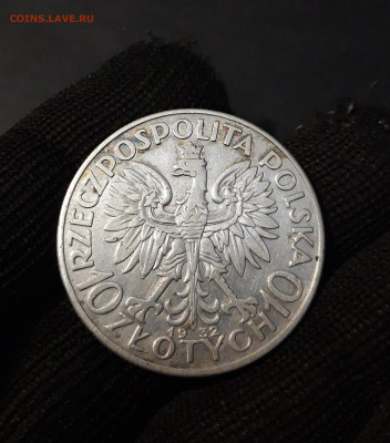 Польша 10 злотых 1932 года, Ядвига, серебро До 17.01 - 20241022_004902