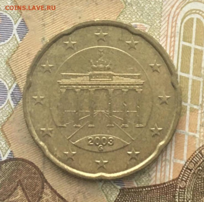 20 Евроцентов Германия 2003G до 16.01.2025 в 22.00 - IMG_E4369.JPG