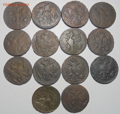 Денга 1735-1754 гг. 14 шт. До 16.01.2025 - 02.JPG