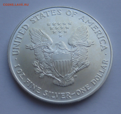 Монета США 1 доллар 2007 Шагающая свобода, цветная Серебро - IMG_2774.JPG
