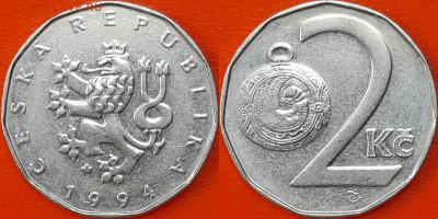 Чехия,  2 кроны, 1994 (мм-882) – до 22:00, 19.01.25 - 882