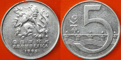 Чехия,  5 крон, 1995 (мм-890) – до 22:00, 19.01.25 - 890