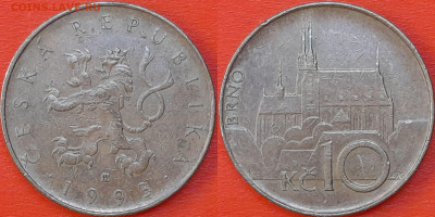 Чехия,  10 крон, 1993 (мм-892 а) – до 22:00, 19.01.25 - 892 а