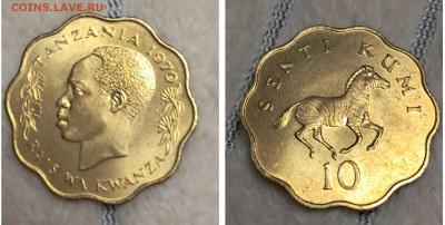 Танзания 10 центов 1979 UNC до 19.01.25 - GridArt_20250113_194750681