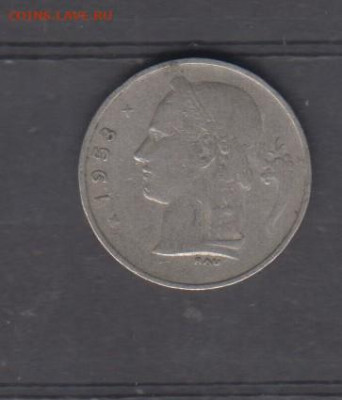 Бельгия 1953 1 франк надп на голландском  до 19 01 - 40