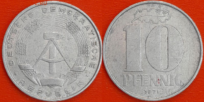 ГДР,  10 пфеннигов, 1971 (мм-930) – до 22:00, 21.01.25 - 930