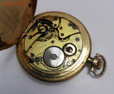 Карманные позолоченные часы Alpina 1920-е гг. Оценка - 7