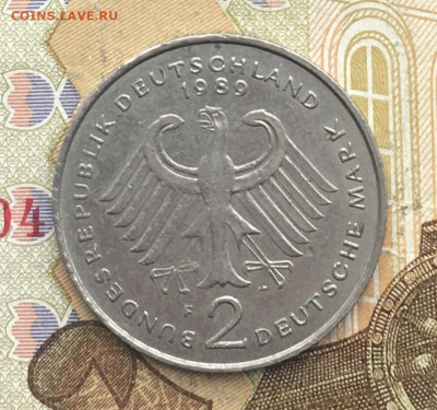 ФРГ 2 марки 1989 F Людвиг Эрхард до 21.01.25 в 22.00 - IMG_E4445.JPG
