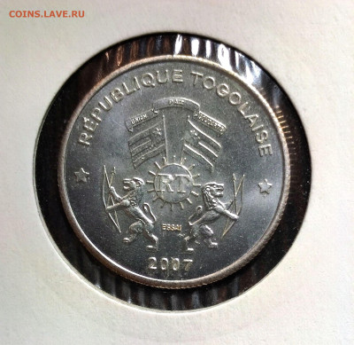 2500 франков Того 2007г.,UNC,до 18.01.2025г. 22:00 мск - 1001205150