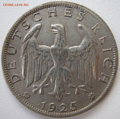  Веймар 1 рейхсмарка 1925 A до 18.01. - IMG_2295.JPG