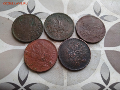2 копейки 1856,1858,1860,1861,1864 до 20.01.2025 - 5дв (10)