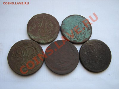 5 монет (2 копейки 1757-1759) до 08.02.2012 в 22:00 - 111