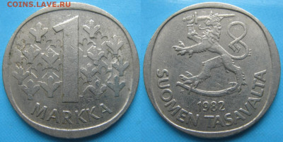 Финляндия 1 марка 1982 до 23-01-25 в 22:00 - Финляндия 1 марка 1982 К    5214