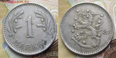 Финляндия 1 марка 1929 до 23-01-25 в 22:00 - Финляндия 1 марка 1929    247-к169-13345