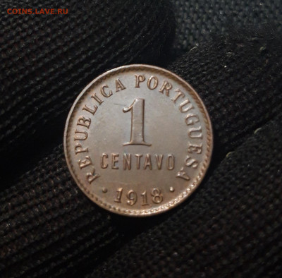 ПОРТУГАЛИЯ 1 СЕНТАВО 1918 года UNC До 23.01 - 20241225_202015