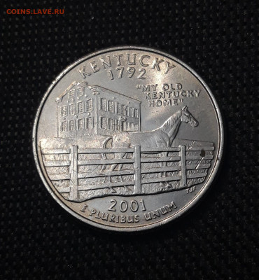 4 доллара 2001г. Квотеры 50 штатов - Кентукки (P) До 23.01 - 20241230_200016
