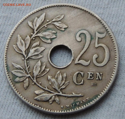 Бельгия 25 сантимов 1926 до 19.01.2025 - Бельгия 25 сантимов 26.JPG