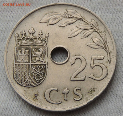 Испания 25 сантимов 1937 до 22.01.2025 - 25 сантимов 1937.JPG