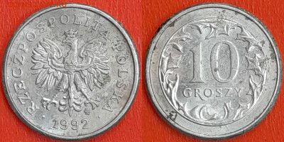 Польша, 10 грошей 1992, (1024) до 22:00 24.01.25 - 1024
