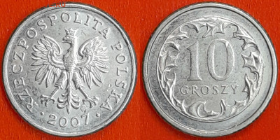 Польша, 10 грошей 2007, (1026) до 22:00 24.01.25 - 1026