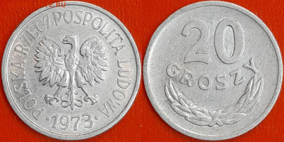 Польша, 20 грошей 1973, (1033) до 22:00 24.01.25 - 1033