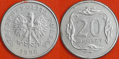 Польша, 20 грошей 1998, (1036) до 22:00 24.01.25 - 1036