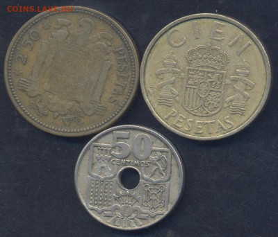 Испания 2,5 песеты 1953 (54) г.20.01.2025 г. 22 -00 МСК. - Испания
