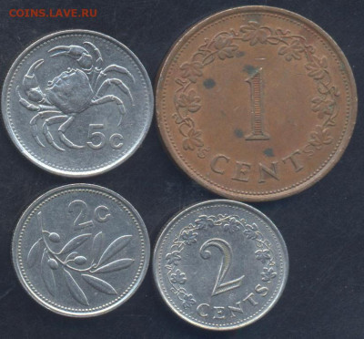 Мальта 2 цента 1995 г.20.01.2025 г. 22 -00 МСК. - Мальта 1