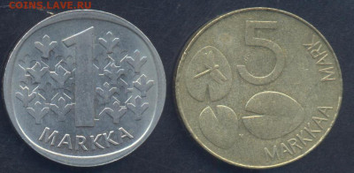 Финляндия 1 марка 1971 г.20.01.2025 г. 22 -00 МСК. - Фин 1