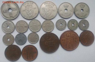 ФИКС Монеты старой Норвегии до 24.01.2025 22-00 мск - Старая Норвегия 1