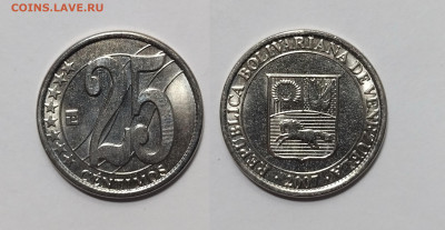 Венесуэла 25 сентимос 2007 года без обращения - 22.01 - IMG_20250118_191326