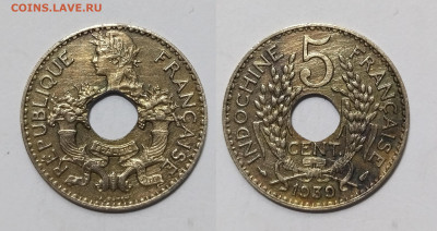 Французский Индокитай 5 центов 1939 г - 22.01 - IMG_20250118_102300