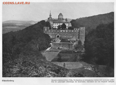 Нотгельды Германии. Обзорная тема. - Замок Шнелленберг на фотографии 1941 года