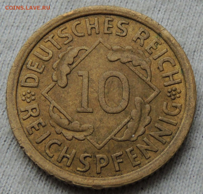 Германия 10 рейхспфеннигов 1936 до 24.01.2025 - Германия 10 рейхспфеннигов 36.JPG