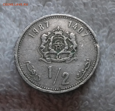 2 дирхама 1987 27 янв. 22:0 - Марокко 1(2 дирхама 1987 20150313_005200