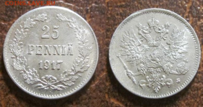 1917 Финляндия 25 пенни до 27.01 в 22-30 мск - IMG_8698.JPG
