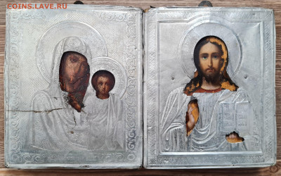 старинные иконы венчальная пара. серебро 84. до 24.01. - 20250101_121953
