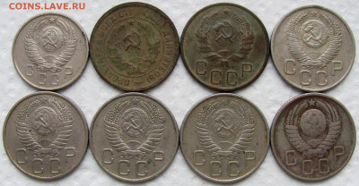 1, 2, 3, 5, 15, 20 копеек 1928-1957 (34 шт.). До 26.01.25 - 10.JPG