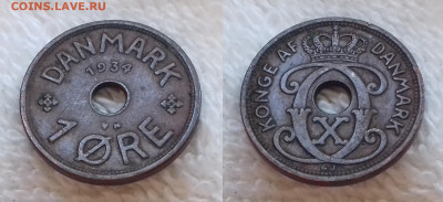 Дания 1 эре 1934 29 янв. 22:00 - ДАНИЯ 1 эре 1934 20191124_1251