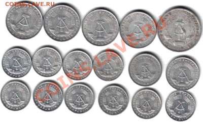 Недорогие иностранные монеты (распродажа лишнего материала). - Распродажа ГаерманияГДР-2