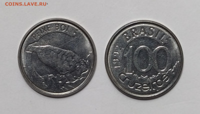 Бразилия 100 крузейро 1992 г, ламантин - 25.01 - IMG_20250118_192352